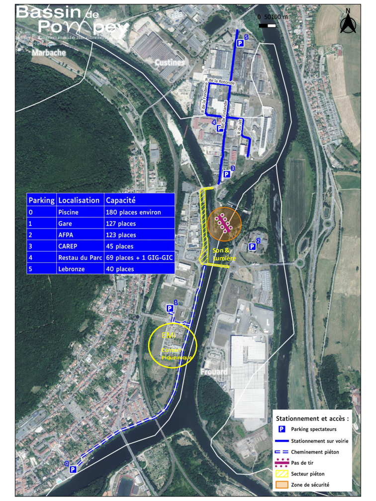 Plan Parking son et Lumière