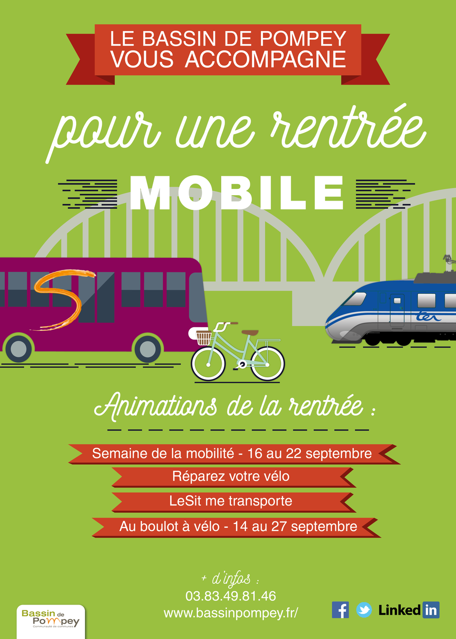Affiche rentrée mobile sur le Bassin de Pompey