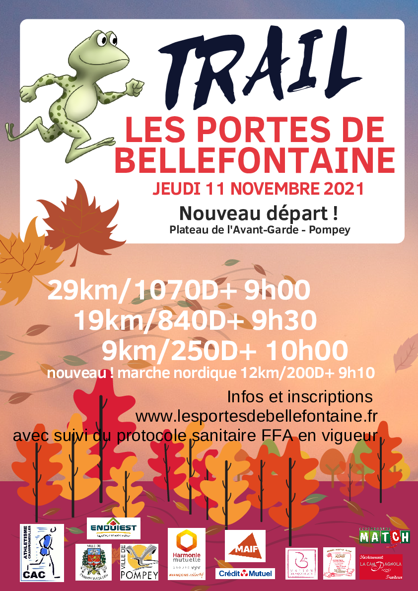 TRAIL DES PORTES DE BELLEFONTAINE Bassin de Pompey Communauté de