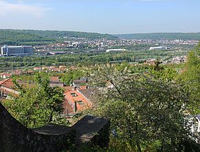 Frouard depuis Bouxières-aux-Dames - Agrandir l'image, .JPG 229,4 Ko (fenêtre modale)