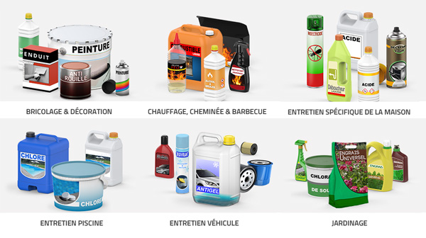 Bricolage et décoration. Chauffage, cheminée et barbecue. Entretien spécifique de la maison. Entretien piscine. Entretien véhicule. Jardinage.