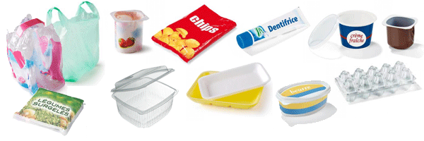 Sac plastique, pot de crème, pot de yaourt, tube de dentifrice, boite d’œufs, barquettes alimentaires...